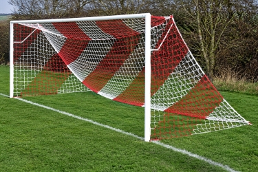 Red Striped Goal Nets Red/White Goal Nets